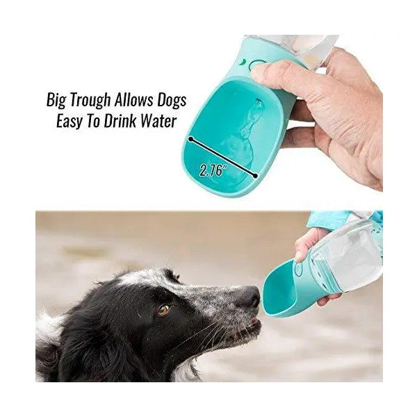 350Ml Portable Pet Drinking Cup Out Dog And Cat Bottle Blue