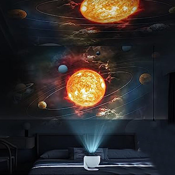 Planetarium Projector Starry Sky Galaxy Nightlight For Bedroom With 12 Sheets Of Film