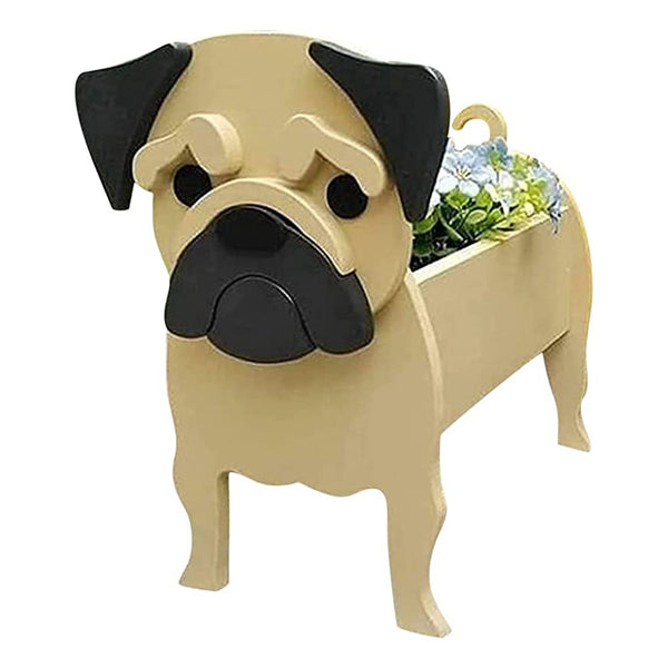 Planter Animal Shaped Dog Pvc Garden Decoration Flower Pot