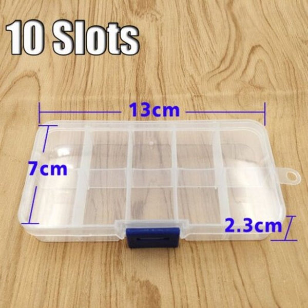 Plastic Jewelry Adjustable Tool Box Case Craft Organizer Storage Beads Convenient Tackle Boxes 3015 Slots