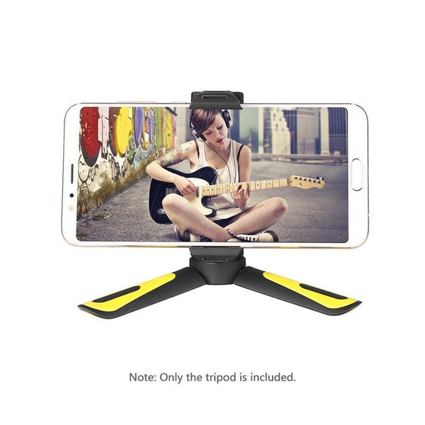 Portable Foldable Mini Desktop Tripod Bracket Time Lapse Photography Camera Mount Stabilizer Holder Yellow