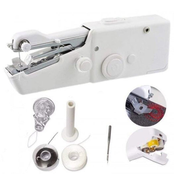 Portable Household Mini Hand Sewing Machine White