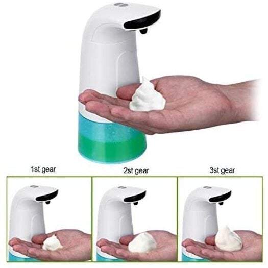 Soap Dispensers Portable Intelligent Automatic Induction Foam Washing Mobile Phone Infrared White