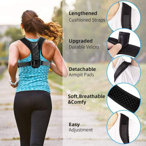 Personal Care Posture Corrector For Men And Women Back Adjustable Comfortable Clavicle Brace Elieves Upper Shoulders Pain Correcting Hunchback