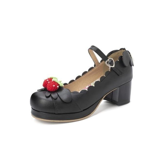 Berry Babe Mary Janes Lolita Shoes