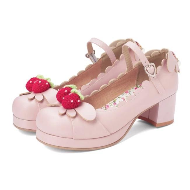 Berry Babe Mary Janes Lolita Shoes