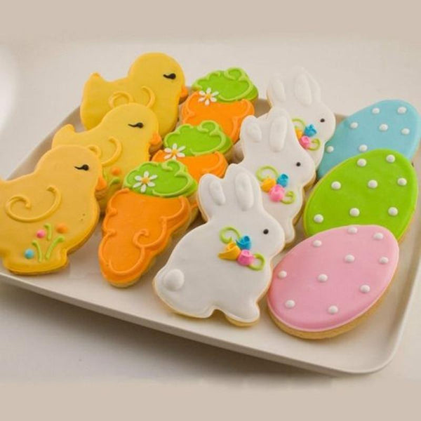 Easter Eggs Rabbit Chick Carrot Stainless Steel Cookie Cutters Baking Tools
