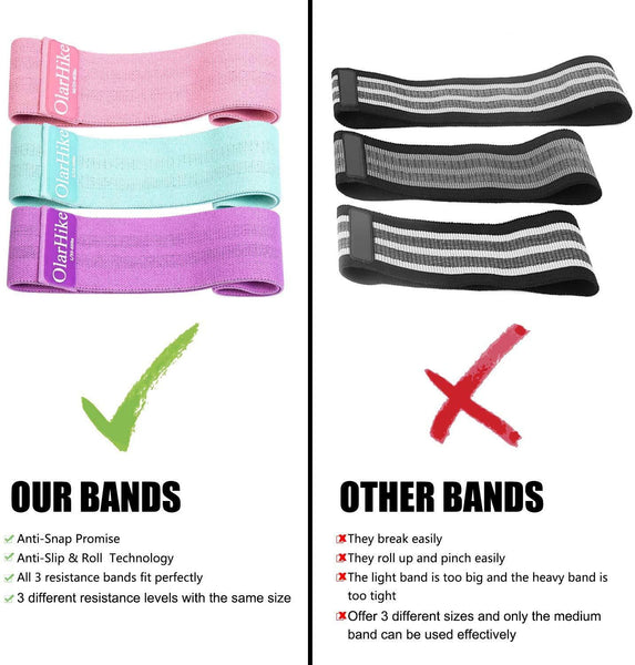 3 / Set Fabric Resistance Bands Butt Exercise Loop Hip Circle Legs Glutes Women Fitness