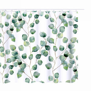 Watercolor Eucalyptus Shower Curtain