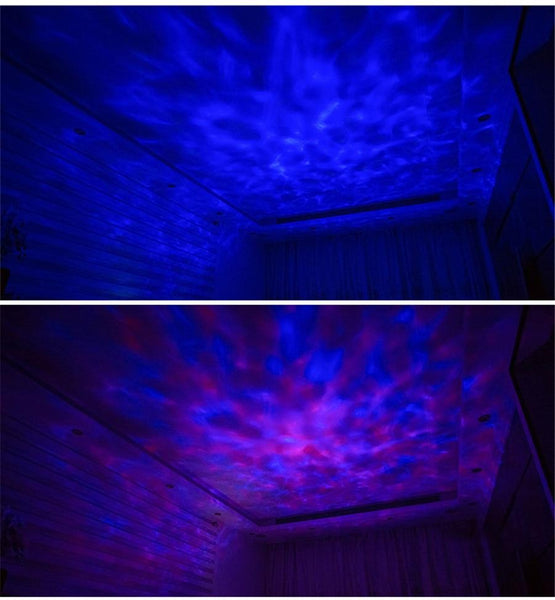 Ocean Wave Projector Led Night Light Usb Remote Control