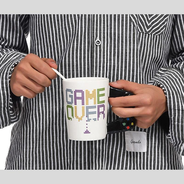 3D Game Controller Over Coffee Mug Gamer Novelty Gift