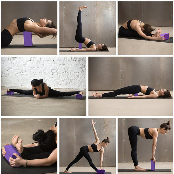 Yoga Block Eva Fitness Foam Brick Exercise Gym Sports Pilates Stretching