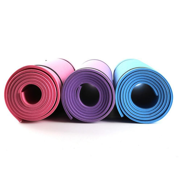 6Mm Eva Yoga Mat Fitness Pilates Home Gym Non Slip Exercise Purple Pink Blue