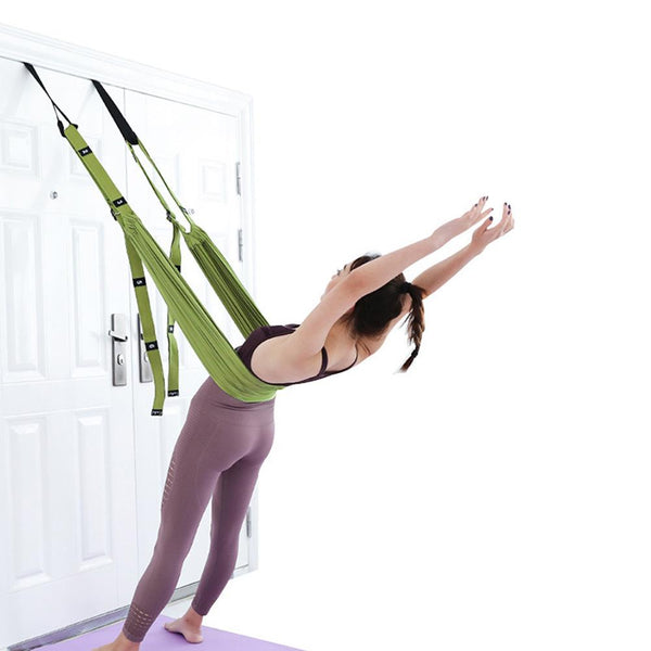 Yoga Doorway Leg Stretcher Gymnastics Loop Resistance Bands Home Exercise Fitness