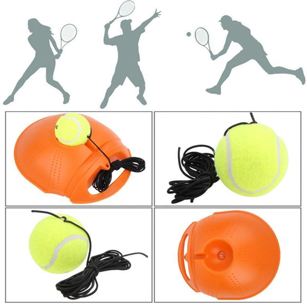 Solo Tennis Trainer With Balls Rebound Practice Training Exercise Home Fitness