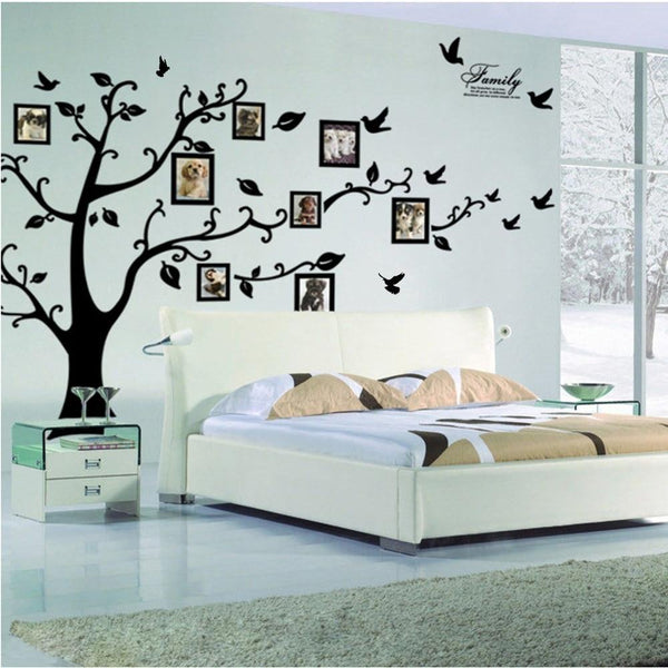 Large 200X250cm Diy Photo Tree Removable Wall Stickers Mural Art Home Decor