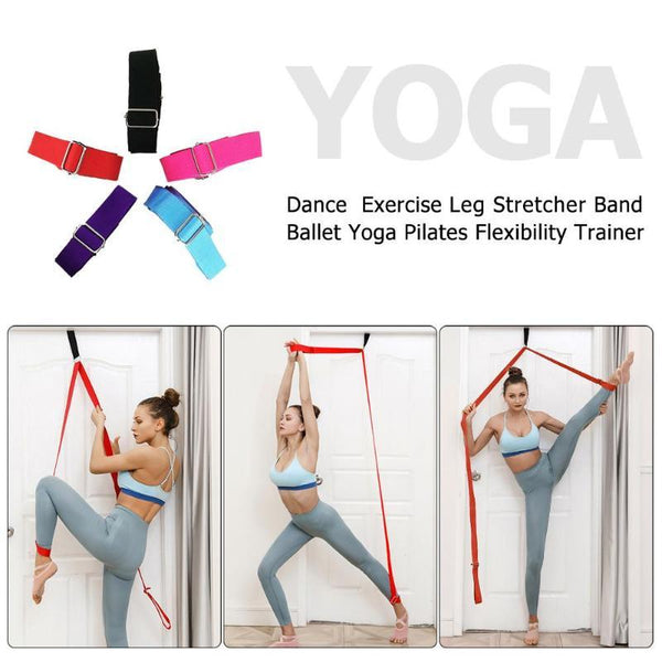 Door Anchor With Yoga Flexibility Stretching Strap Home Fitness Leg Stretcher