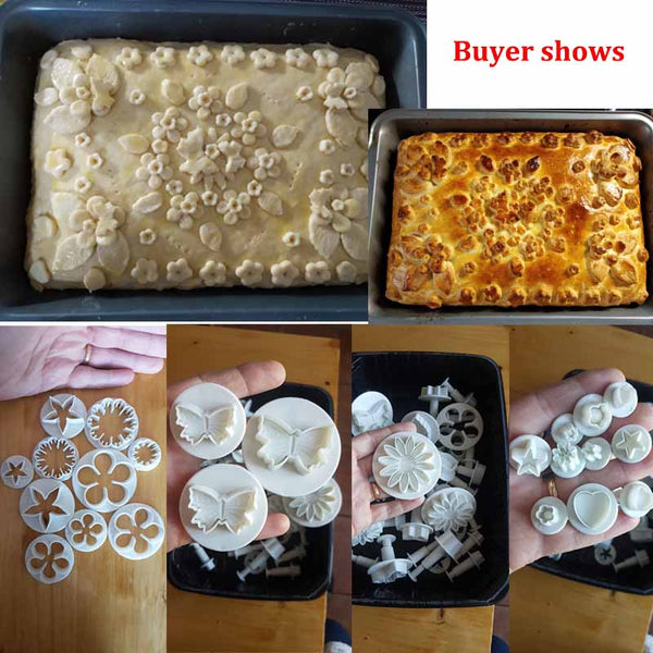 33 / Pcs Fondant Cake Mold Sugarcraft Cookie Cutters Decorating Tools
