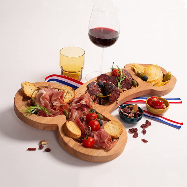 Novelty Wooden Aperitif Board Food Platter Serving Tray