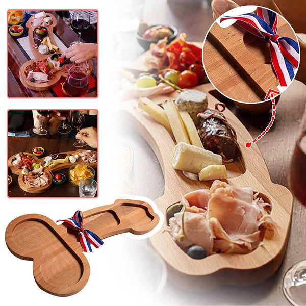 Novelty Wooden Aperitif Board Food Platter Serving Tray