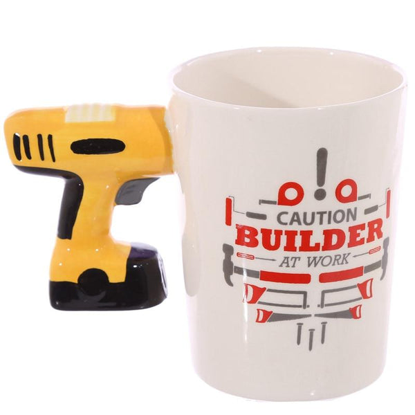 Novelty Building Tools Electric Drill Mug Coffee Cup Father's Day Gift