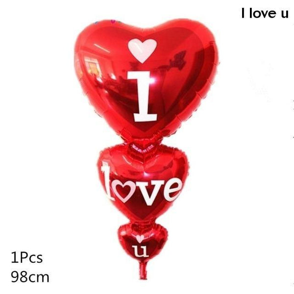 Foil Balloons Valentine's Day Wedding Love Decorations Party Supplies