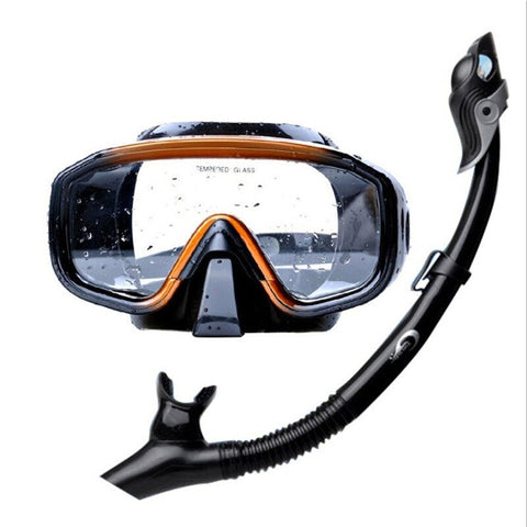 Professional Silicone Scuba Dive Mask Snorkel Set Use Swim Diving Water Sports