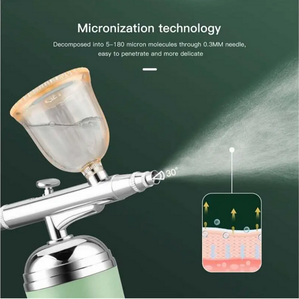 Professional Water Oxygen Moisturizing Sprayer Rechargeable Salon Skin Rejuvenation Nano Gun Air Compressor Care Tool