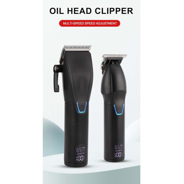 Professional Hair Clipper And Trimmer Kit For Men Cordless Haircut Beard Contour Grooming