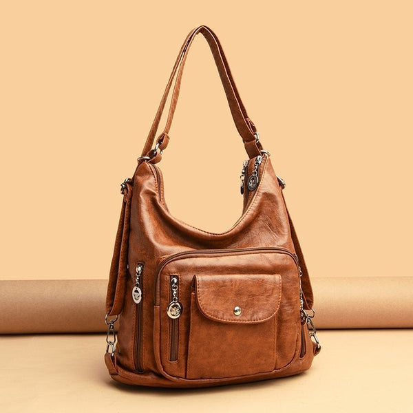 Pu Leather Shoulder Bag Women Satchel Large Purses And Handbags Luxury Designer Big