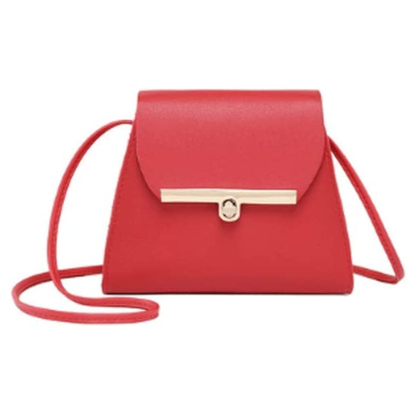 2 Pcs Simple Flap Shoulder Pu Leather Bags For Women Girls Pure Color Mini Messenger Chest Crossbody Handbags