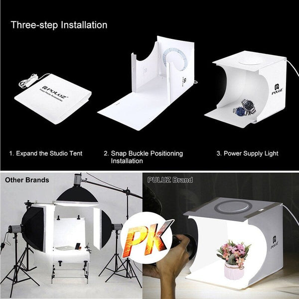 Mini Folding Lightbox Photo Background Kit 01