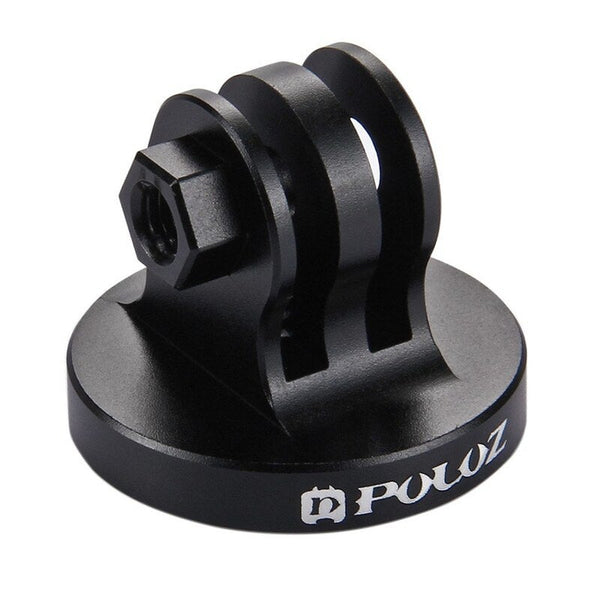 Pu145 Aluminum Tripod Mount Inch Screw Hole Adapter Monopod Head For Mini Sport Action Cameras Accessories Gold Black