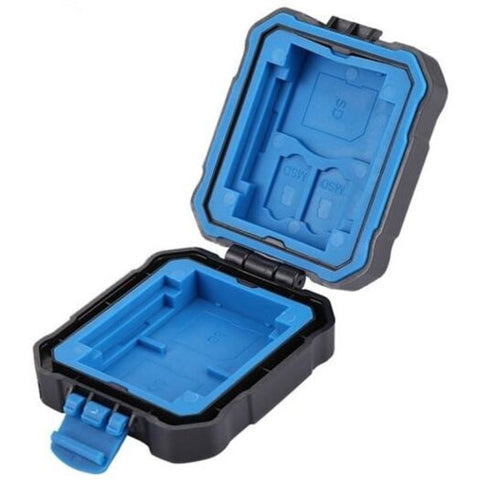 Waterproof Micro Sd Cf Tfholder Stocker Storage Box Memory Card Case Black