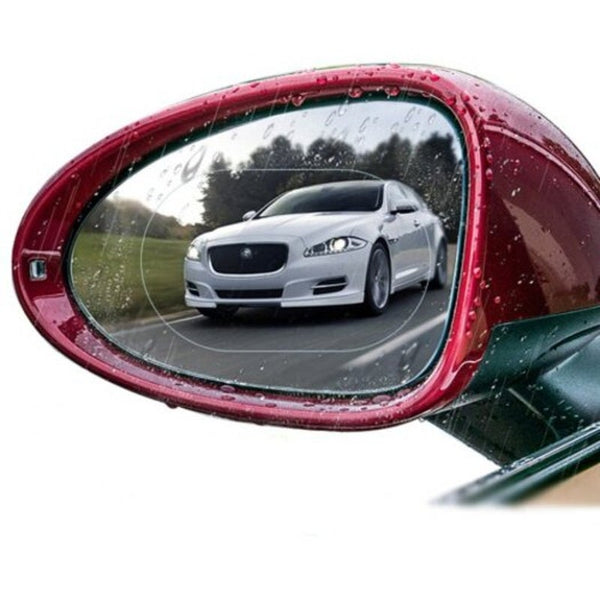 Rainproof Water Resistant Car Rearview Mirror Film 2Pcs Transparent