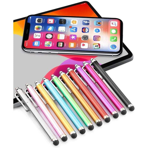 Mobile Phone Random Colour 10 Pcs Stylus Pen Pink Purple Black Green Silver Universal Touch Screen Capacitive For Kindle Ipad Iphone 6 / 6S 6Plus Samsung S5 S6 S7 Edge S8 Note