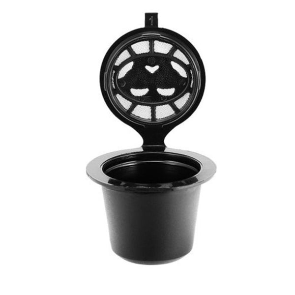 Refillable Coffee Capsule Cup Filter 3Pcs Black