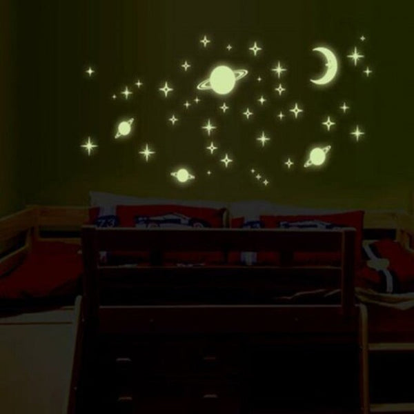 Removable Glow In The Dark Luminous Wall Stickers Green