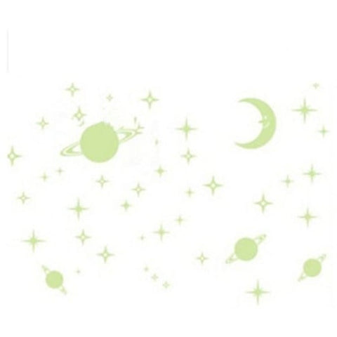 Removable Glow In The Dark Luminous Wall Stickers Green