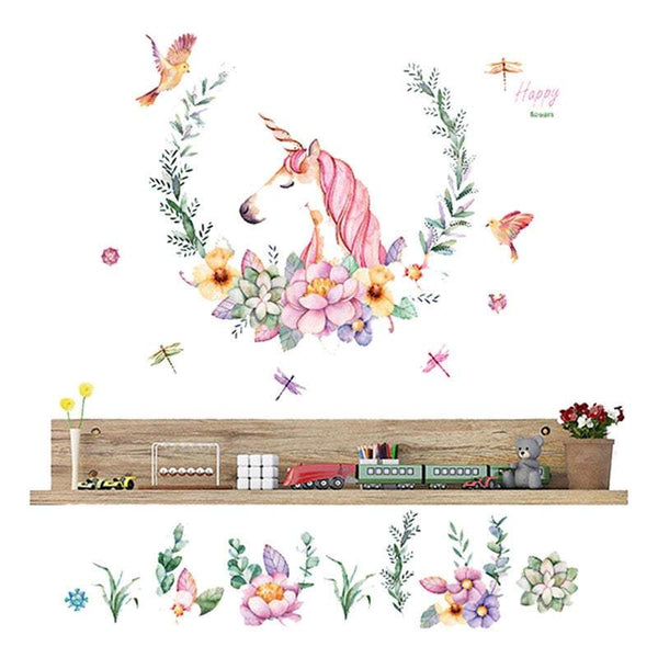 Kid's Wall Stickers Removable Decals For Kids Home Decoration Nursery Animal