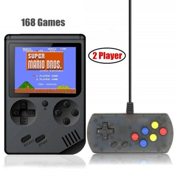 Retro Handheld Game Console 3 Inch Support Tv 2 Player 168 Classic