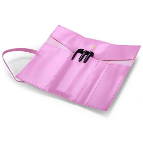 Retro Leather Pencil Bag With 3 Pink
