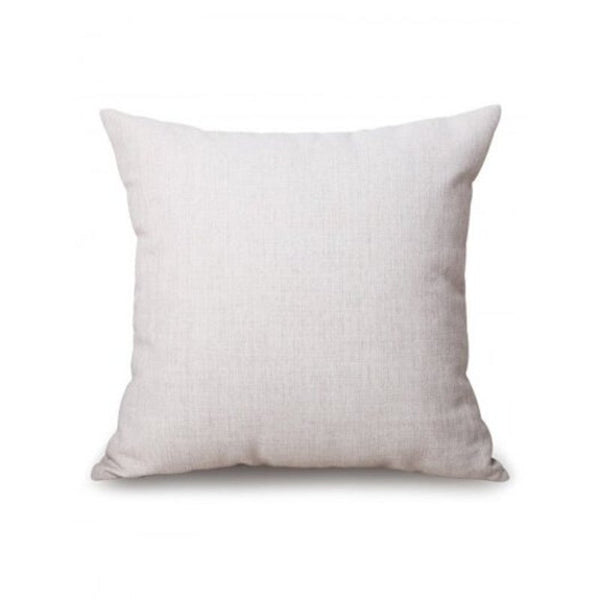 Retro Woodgrain Pattern Linen Pillowcase Turquoise W18 Inch L18