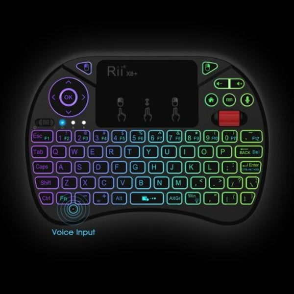 Rii X8 Pro English 2.4Ghz Wireless Mini Keyboard Black Us Version
