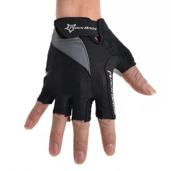 Unisex Breathable Half Finger Riding Gloves Road Cycling Racing Motorcycling Skiing Hiking Outdoor Black