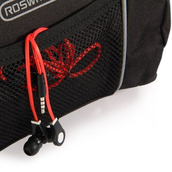 Multi Use 5L Bicycle Handlebar Bag Sling Pack Bike Front Tube Pocket For Camping Hiking Cycling Gray