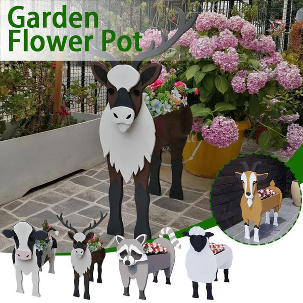 Cute Novelty Animal Diy Flower Pots Garden Home Patio Decor