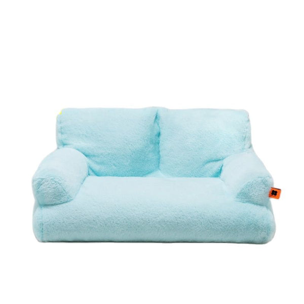 Luxury Fur Winter Pet Cat Nest Sofa Modern Puppy Small Animal Kitten Dog Bed Couch Cushion Bedding Indoor Kennel House Yorkshire