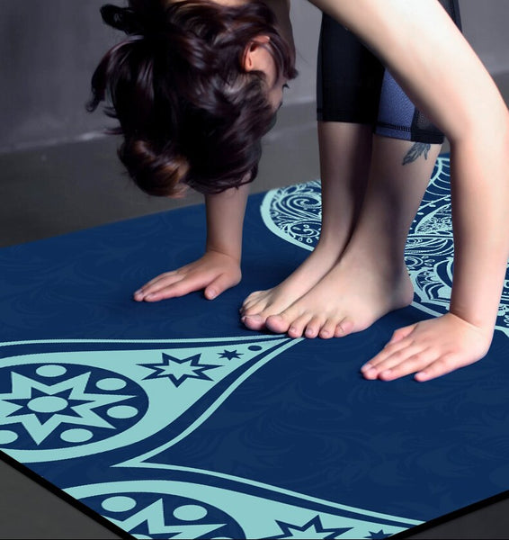 Non Slip Tpe Suede Yoga Mat Eco-Friendly Carpet For Pilates Exercise Pad