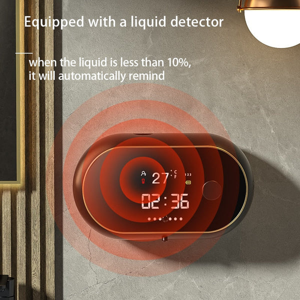 Temperature Display Induction Liquid Foam Automatic Soap Dispenser
